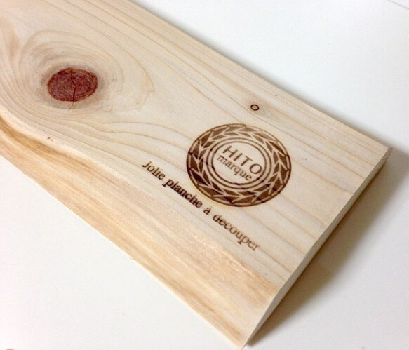 京都産檜の無垢一枚板 Jolie planche a decouper/カッティングボード 2枚目の画像