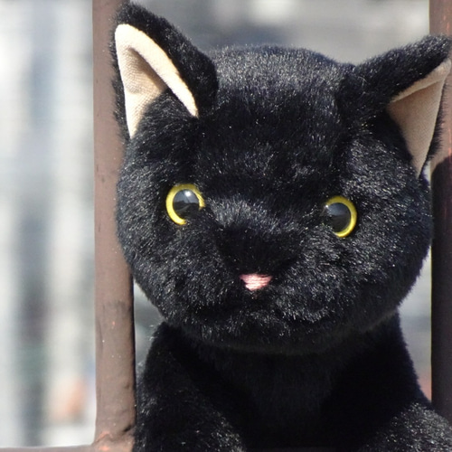 黒猫耳 クロスチェーン 冬 暖かい ぬいぐるみ クラシック ロリータ イヤーマフ LaPeonierコラボ企画】TinyFox×適当緑 猫耳量産型女子・黒猫 1/6