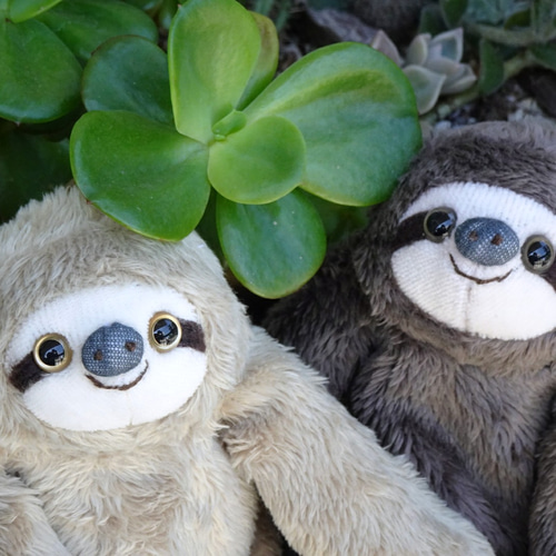 色違いのナマケモノ(2.5ヶ月以内で発送) ぬいぐるみ Stepping-Dogs