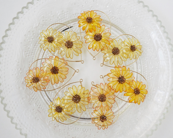 向日葵〜太陽の花〜　ピアス　イヤリング 3枚目の画像