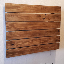 木製ウォールパネル　壁掛けインテリアファブリック 1枚目の画像