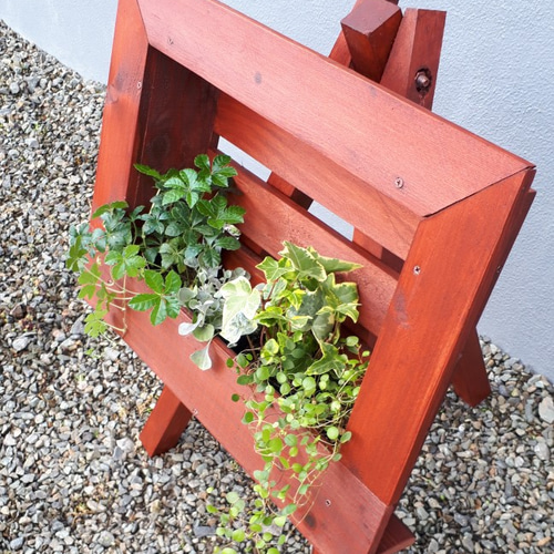 スーパーセール期間限定 額縁プランター三脚付き 一輪挿し・花瓶・花器 mokokobo 通販 フラワー・リース