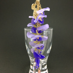 藤の花の簪(かんざし)/青紫色 3枚目の画像