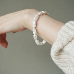 【10/31閉店】〈14kgf〉BAROQUE PEARL BRACELET..バロックパール ブレスレット 2枚目の画像