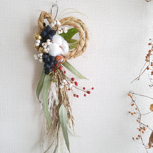 迎春 2021 正月飾り ドライフラワー ⑰