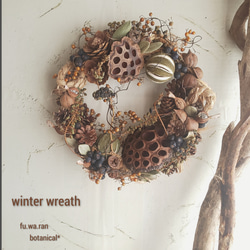 専用＊size42✕37＊ハスの実　セピアカラーの大きなドライフラワーリース 専用＊size42✕37＊ハスの実 セピアカラーの大きなドライ