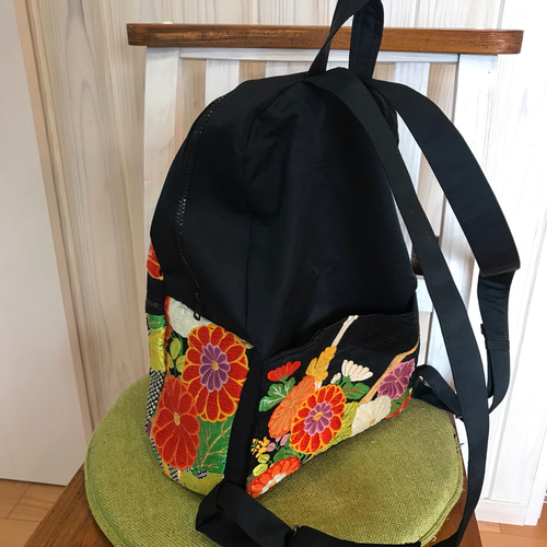 帯 リメイク リュック 正絹 袋帯 合皮 大きめ - メルカリ