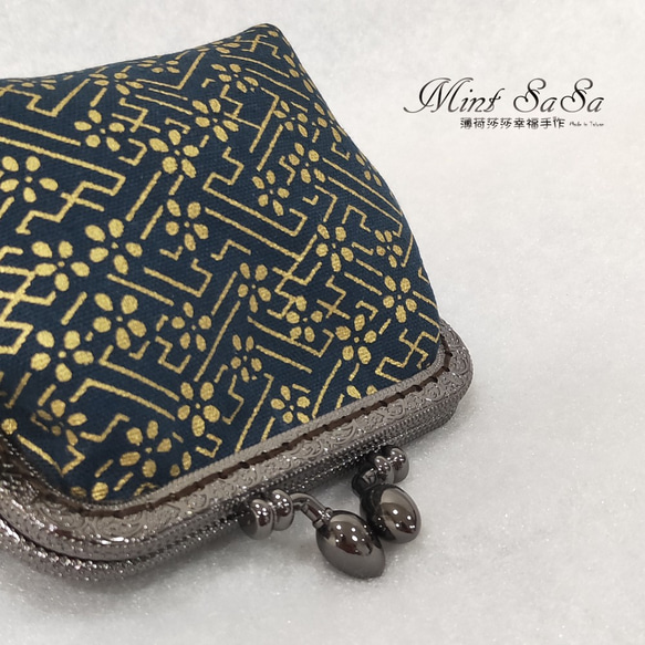 MintSaSa * Gold Cherry Blossom Gold Bag Bright Black 2枚目の画像