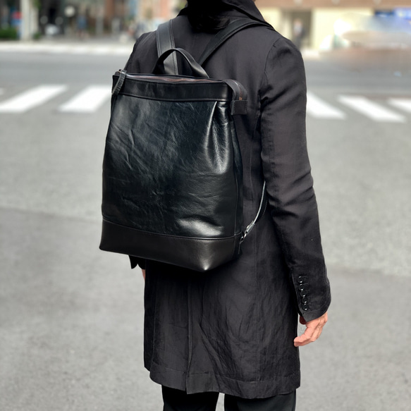 UNISON DEPT.】 要所を黒ヌメ革で仕立てた 軽快 サーフェイス