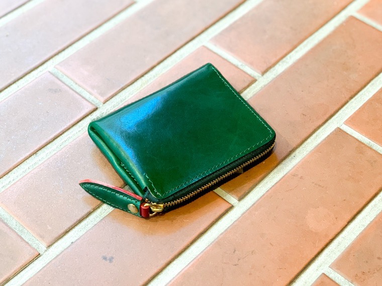 【UNISON  DEPT.】深みあるツヤ　イタリアンレザー（ベジタブルタンニン）LFウォレット