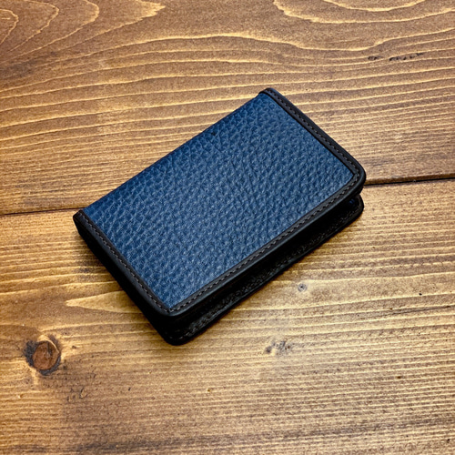 藍染革 名刺入れ】UNISON DEPT. AI Name Card Case (アイ 藍染革 名刺入れ】UNISON DEPT. AI Name Card Case (アイ