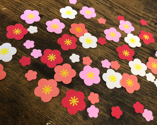 再販』 クラフトパンチフレークシール 梅 その他素材 12mu 通販