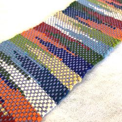 日本製機織り手織りハンドメイド テーブルセンター 敷物 4枚目の画像