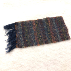 【SOLD】手織り　機織りマフラー ショール ストール 5枚目の画像