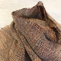 【SOLD】日本製機織り手織りマフラー ショール ストール　 1枚目の画像