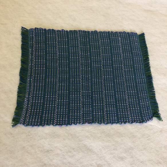 日本製　機織り手織りテーブルセンター テーブルクロス ランチョンマット 敷物　ランチョンマット 5枚目の画像