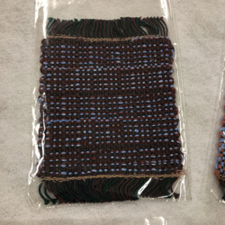 【SOLD】●42 手織り機織り 11枚コースター ハンドメイド 3枚目の画像