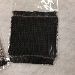 【SOLD】●42 手織り機織り 11枚コースター ハンドメイド 9枚目の画像