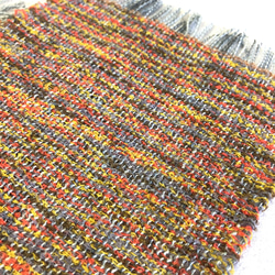手織り機織り　コースター　5枚 2枚目の画像