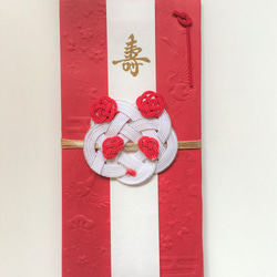 ご祝儀袋 パンダ [赤] (水引, 正月, ポチ袋, ぽち袋, 結婚式, お祝い, 和雑貨, お年玉) 1枚目の画像