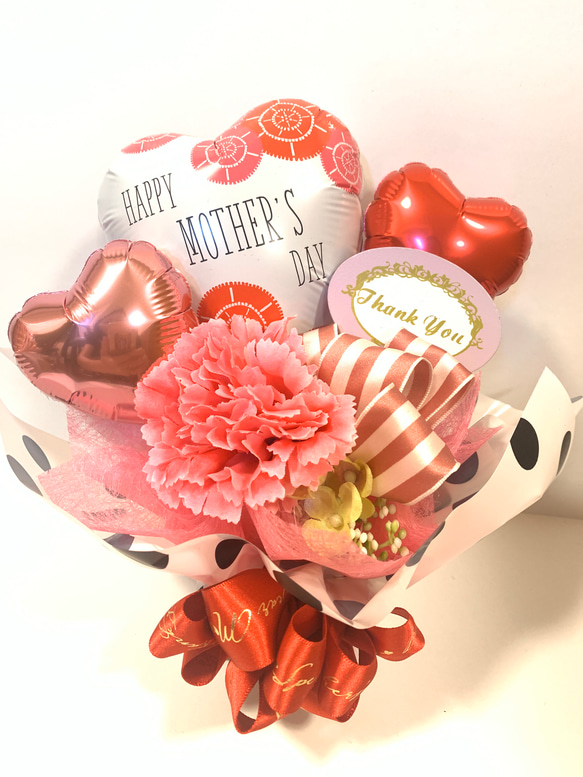 【5月は母の月】母の日ギフト販売延長♪ Happy Mother's Day ミニアレンジ　バルーンアレンジ 1枚目の画像