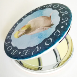 うちの子　鳥　犬　猫　うさぎ「New オーダーメイド コンパクトミラー 手鏡（両面印刷）」 5枚目の画像