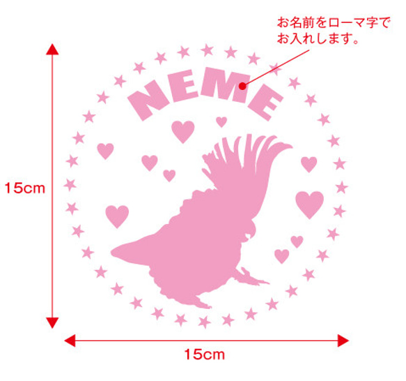 內之子定制貼紙（適用於鸚鵡、鳥類和貓頭鷹） 切割貼紙 切割片 第3張的照片