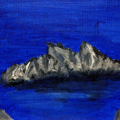軍艦岩 油彩画原画 絵画 yko 通販 10254907｜Creema(クリーマ)