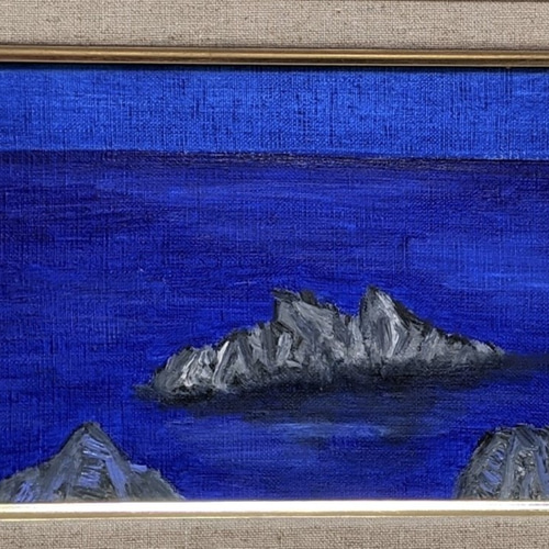 軍艦岩 油彩画原画 絵画 yko 通販 10254907｜Creema(クリーマ)