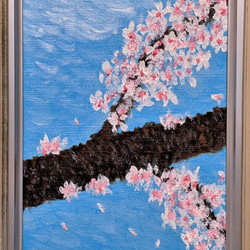 さくら～春風 額装 油彩画原画 絵画 yko 通販 11635602｜Creema