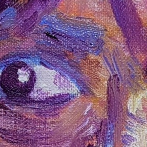絵画 女性 油絵 くろ