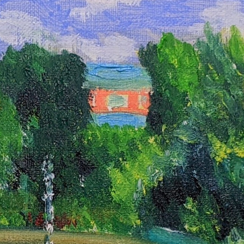 オープンセール 福袋 モネの庭 噴水(1) 額装 油彩画原画 絵画 yko 通販 12297005 絵画+タペストリー
