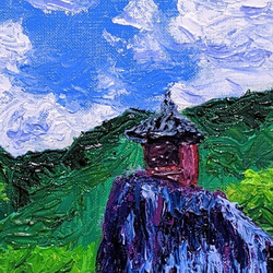 南東北の夏空 額装 油彩画原画 (F4) 絵画 yko 通販 12941184｜Creema