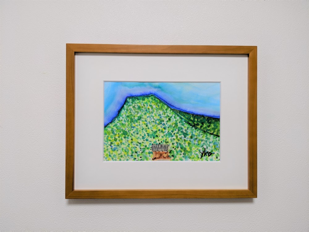 いろどりちゃん の水彩画原画額入り