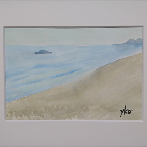 水彩画 原画 身だしなみ 錦秋】水彩原画 F3サイズ 一点物 額装付き 豪華プレゼント付き