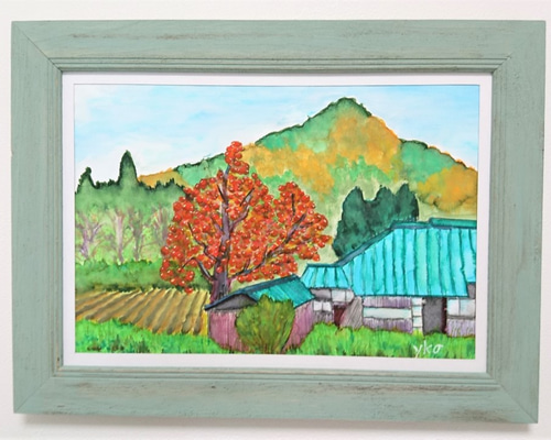 【 50%off】￥367,440➔￥183,720 柿の絵画 柿の絵画
