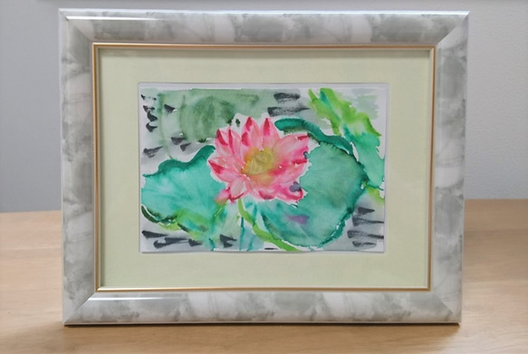 大池の蓮 水彩画原画 絵画 yko 通販 7952015｜Creema(クリーマ)