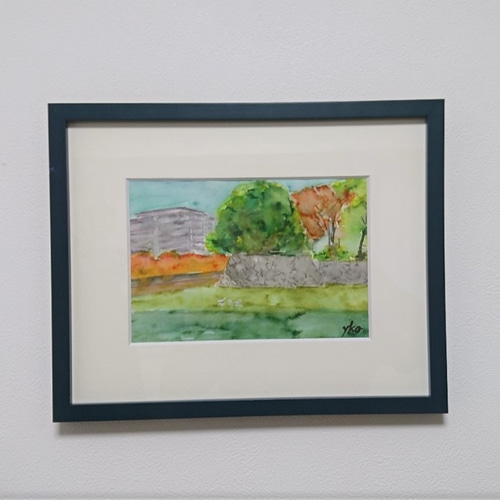 いろどりちゃん の水彩画 原画 額入り｜いろどりちゃん の水彩画 原画