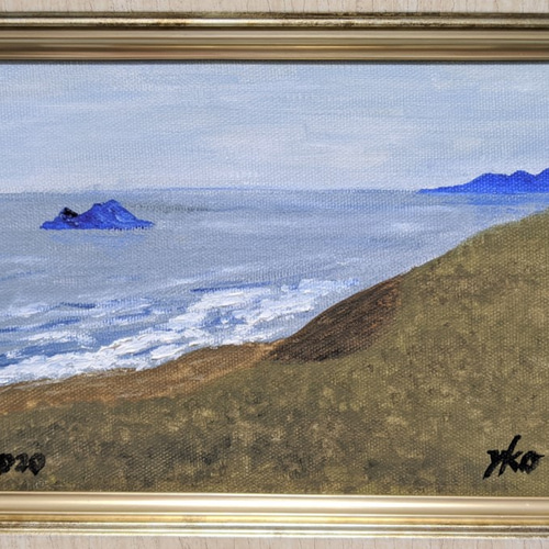 海と砂丘 額装 油彩画原画 絵画 yko 通販 8775015|Creema(クリーマ) 海と砂丘 額装 油彩画原画 絵画 yko 通販 8775015|Creema(クリーマ)