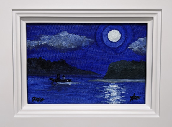 CMI ドビュッシー「月の光」 額装 油彩画原画 絵画 yko 通販 CMI ドビュッシー「月の光」 額装 油彩画原画 絵画 yko 通販