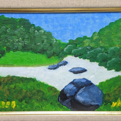 名園の風景　　油彩画原画 1枚目の画像