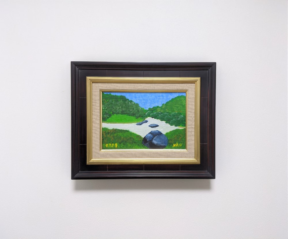 名園の風景 油彩画原画 絵画 yko 通販｜Creema(クリーマ) 9485211 