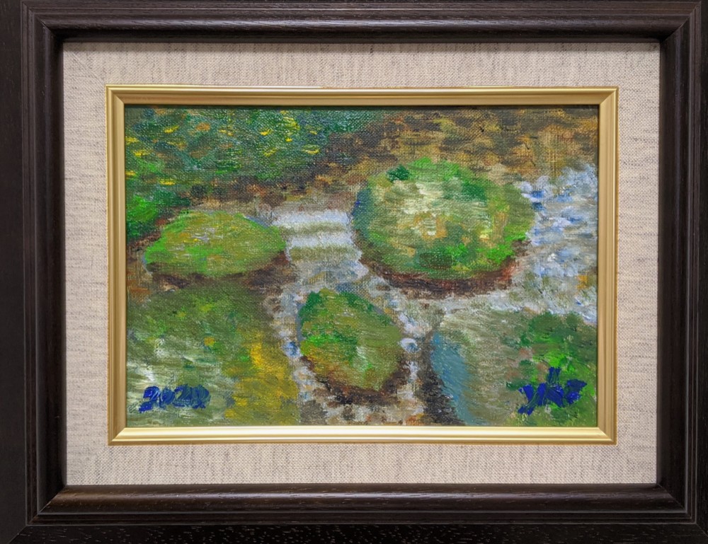 F10号油彩画微風