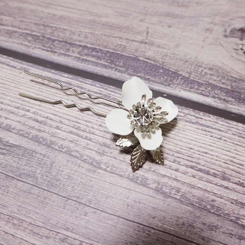 静寂の花ヘアアクセサリーセット(4点セット、バラ売り可) ヘッドドレス 