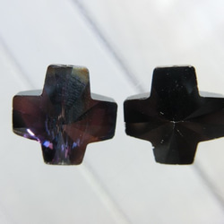 10個　クリスタルガラスビーズ　クロス　約14mm程度　Ｋ１１ 2枚目の画像
