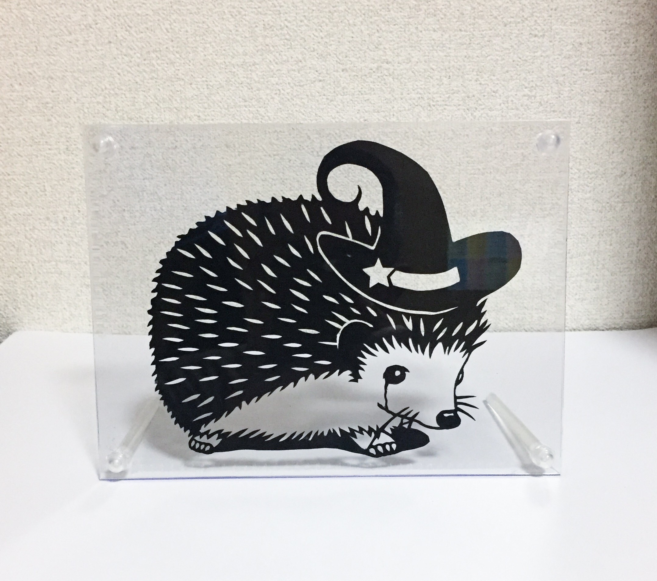 ハリネズミ　油彩画　原画