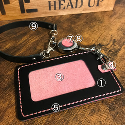 7色の革から自由にカスタマイズ！I Dケース カードケース  パスケース 名入れ無料 2枚目の画像