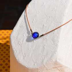 collier avec l'œil magnifique bleu 1枚目の画像