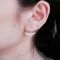 14kgf / czイヤージャケット イヤリング イヤリング・ノンホールピアス