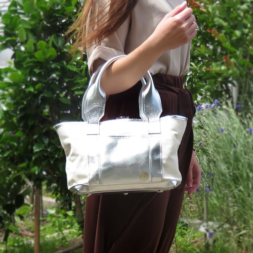HANEANT KOBE / 【Everyトート】北欧×倉敷帆布 シルバー 帆布